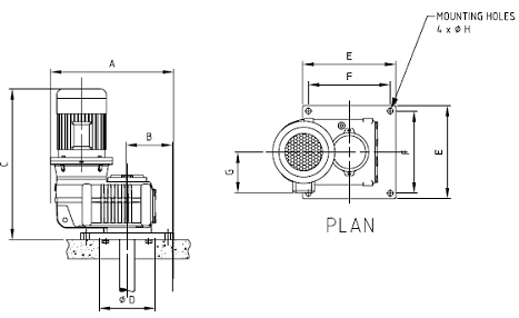 Schema met afmetingen